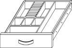 Closet Organizers 4" Jewelry Drawer